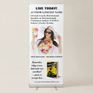 Author Event White Retractable Banner