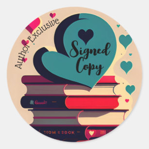 Author Exclusive Signed Copy Classic Round Sticker
