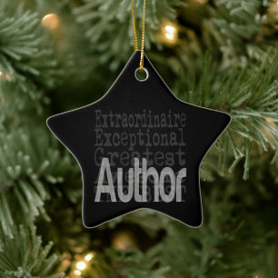 Author Extraordinaire Ceramic Tree Decoration
