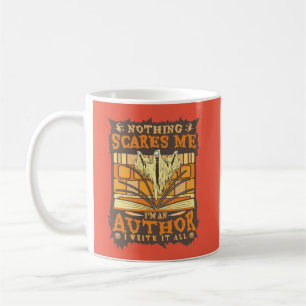 AUTHOR FUNNY HALLOWEEN SAYINGS. COFFEE MUG