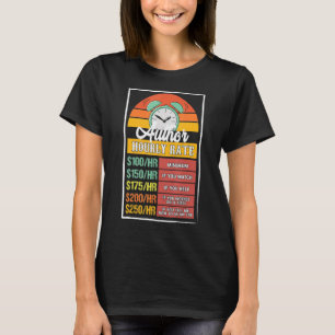 Author Hourly Rate Gag T-Shirt