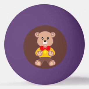 Author K.E.C. Teddy Bear Ping Pong Ball