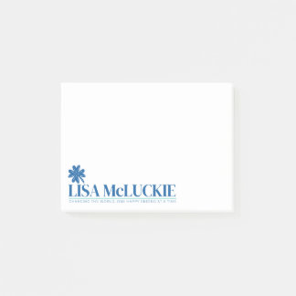 Author Lisa McLuckie post-it notes