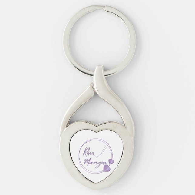 Author Logo Key Chain - RheAccents (Front)