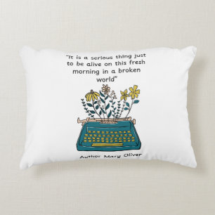 Author Mary Oliver Collector by Sommer Hamilton Decorative Cushion