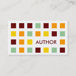 AUTHOR (mod squares) Business Card