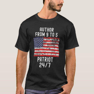 Author Patrio Patriotic 4th Of July Usa Flag T-Shirt