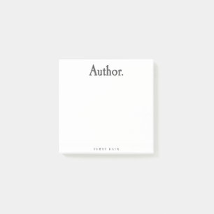 Author. Post-it Notes