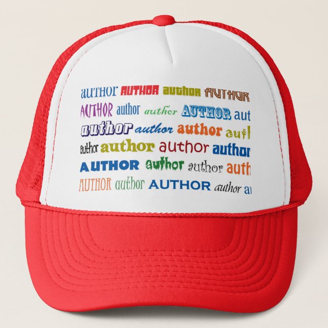 Author Pride Writer Type Wordy Design Trucker Hat (Front)
