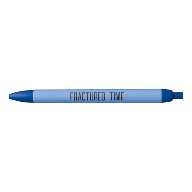 Author Promotional Blue Black Ink Pen (Front)