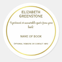 Author Promotional Book Quote
