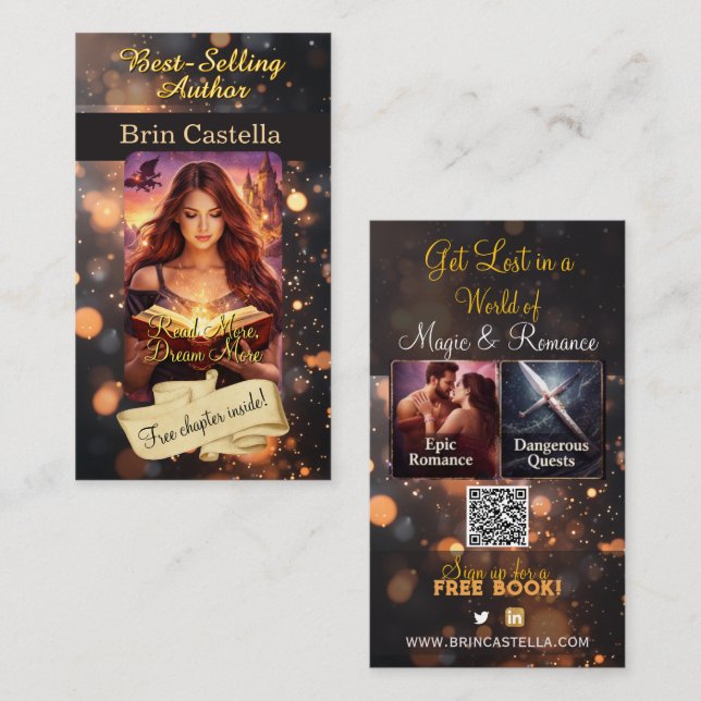 Author Promotional Business Card (Front/Back)