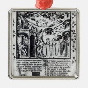 author receiving Love who brings Sweet Thoughts, Metal Tree Decoration