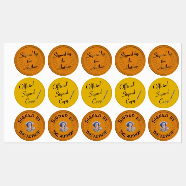 Author Signed Copy stickers (Sheet)