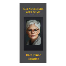 Author Signing Book Release Promotional Rack Card
