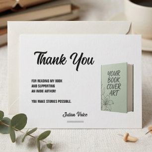Author Thank You Card for Book Readers