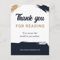 Author Thank you Reader Appreciation Insert Book