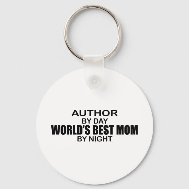 Author - World's Best Mom Key Ring (Front)