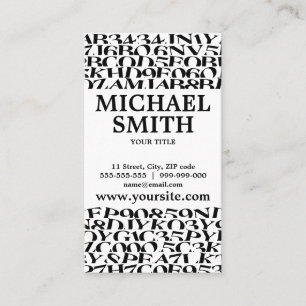 Author Writer Blogger Letters Business Card