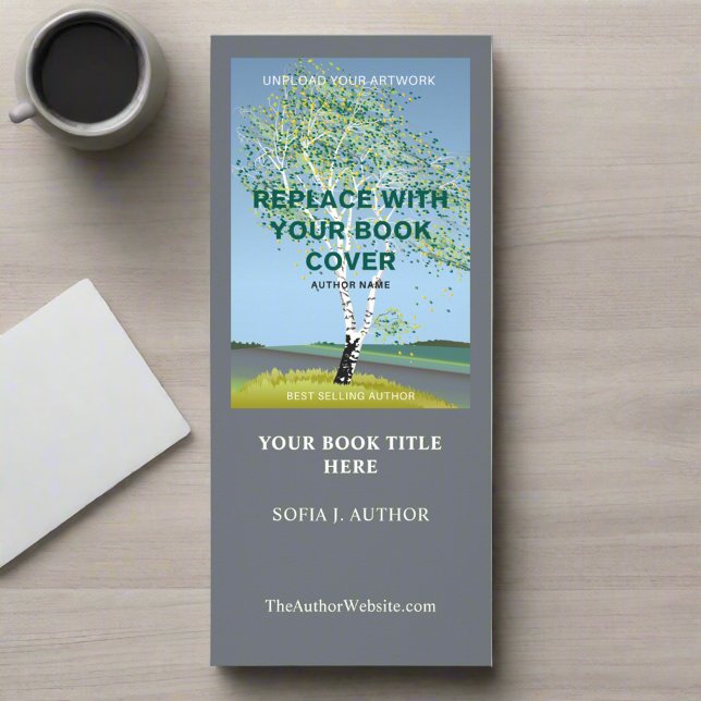 Author Writer Book Launch Promotional Cover Text  Rack Card (Creator Uploaded)