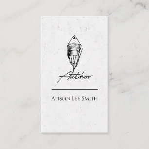 Author Writer Business Card