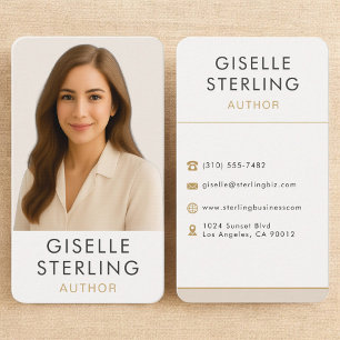 Author Writer Professional Business Card