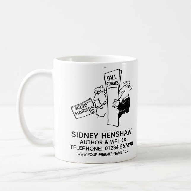 Author & Writer Promotional Coffee Mug (Left)