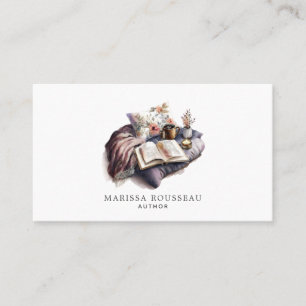 Author Writer Watercolor Business Card