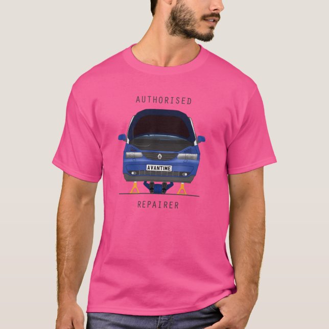 Authorised Avantime Repairer Illiade Blue T-Shirt (Front)