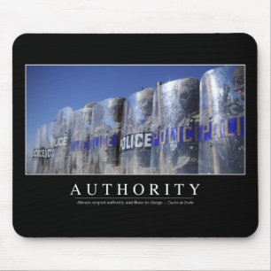 Authority: Inspirational Quote 2 Mouse Mat
