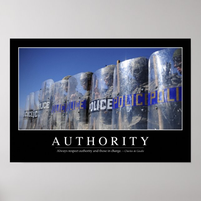 Authority: Inspirational Quote 2 Poster (Front)