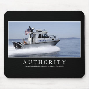 Authority: Inspirational Quote Mouse Mat