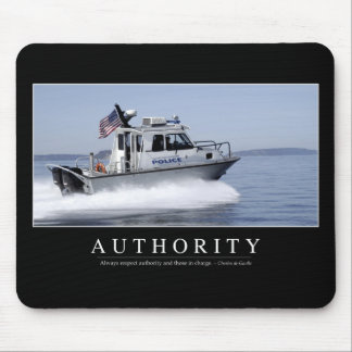 Authority: Inspirational Quote Mouse Mat