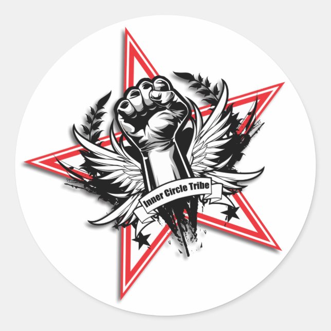 Authority Networker Star Fist Sticker (Front)