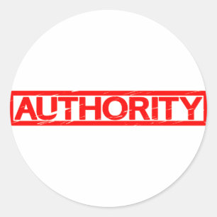 Authority Stamp Classic Round Sticker