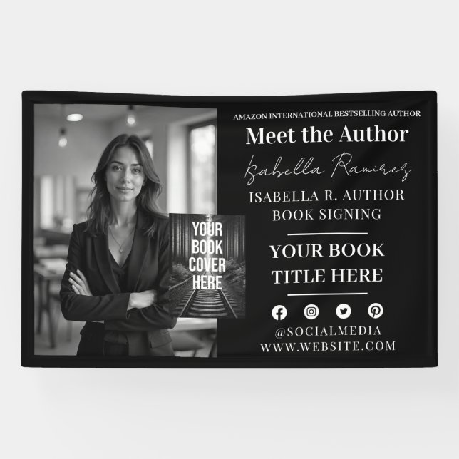 Author's Book Signing & Launch Event Promotion Banner (Horizontal)