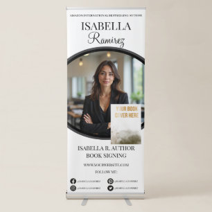Author's Book Signing & Launch Event Promotion Retractable Banner