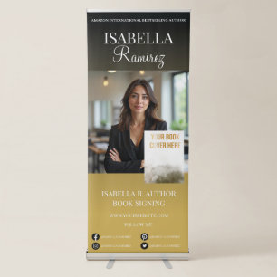 Author's Book Signing & Launch Event Promotion Retractable Banner