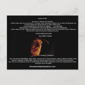 Authors Profile post card