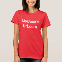 Author's promotional red with white women's