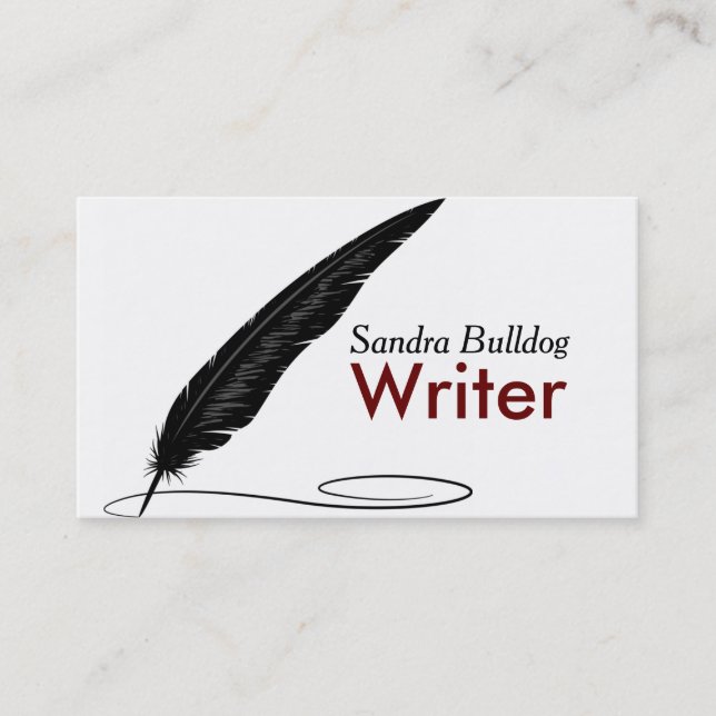 AUTHORS & WRITERS Business Card (Front)
