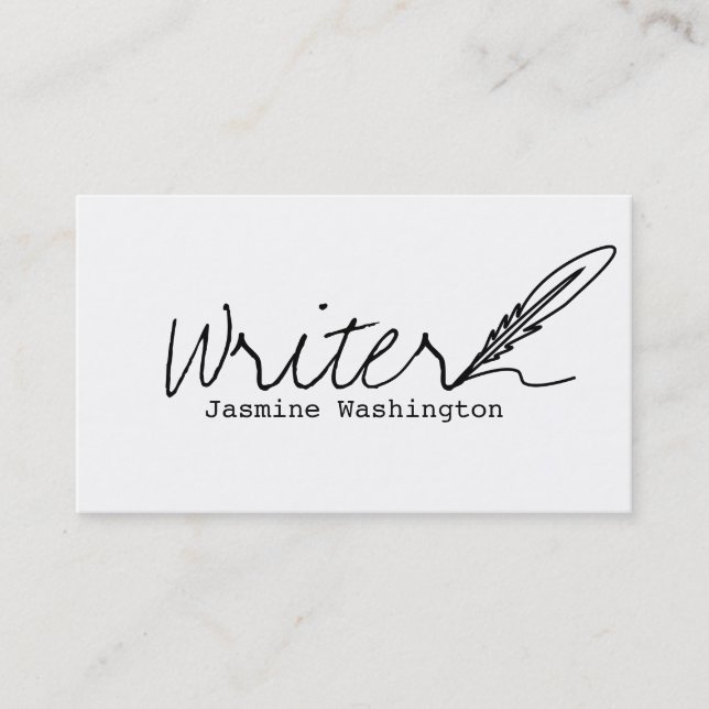 AUTHORS & WRITERS Business Card (Front)
