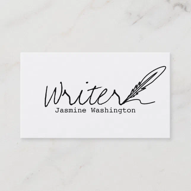 Authors And Writers Business Card Zazzle