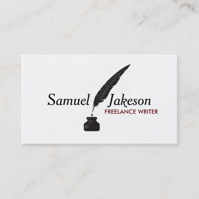 AUTHORS & WRITERS Business Card (Front)