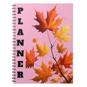 Authumn leaves Spiral Photo Notebook