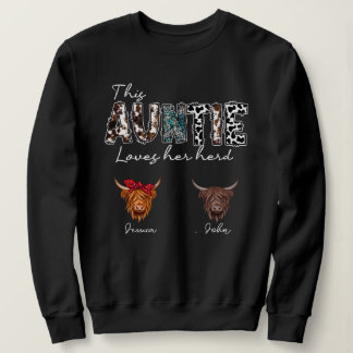 Autie loves her herd sweatshirt