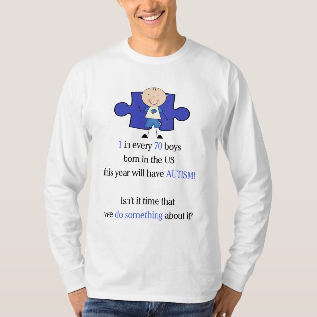 Autism 1 in 70 T-Shirt (Front)