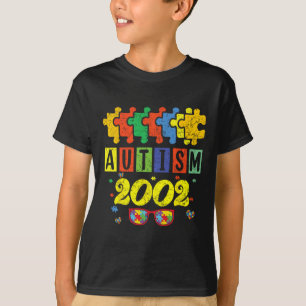 Autism 2002 22nd Birthday Sunflower Autism Awarene T-Shirt
