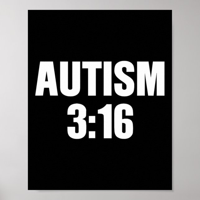 Autism 316 1  poster (Front)