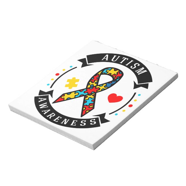 Autism 5.5" x 6" Notepad - 40 pages (Rotated)